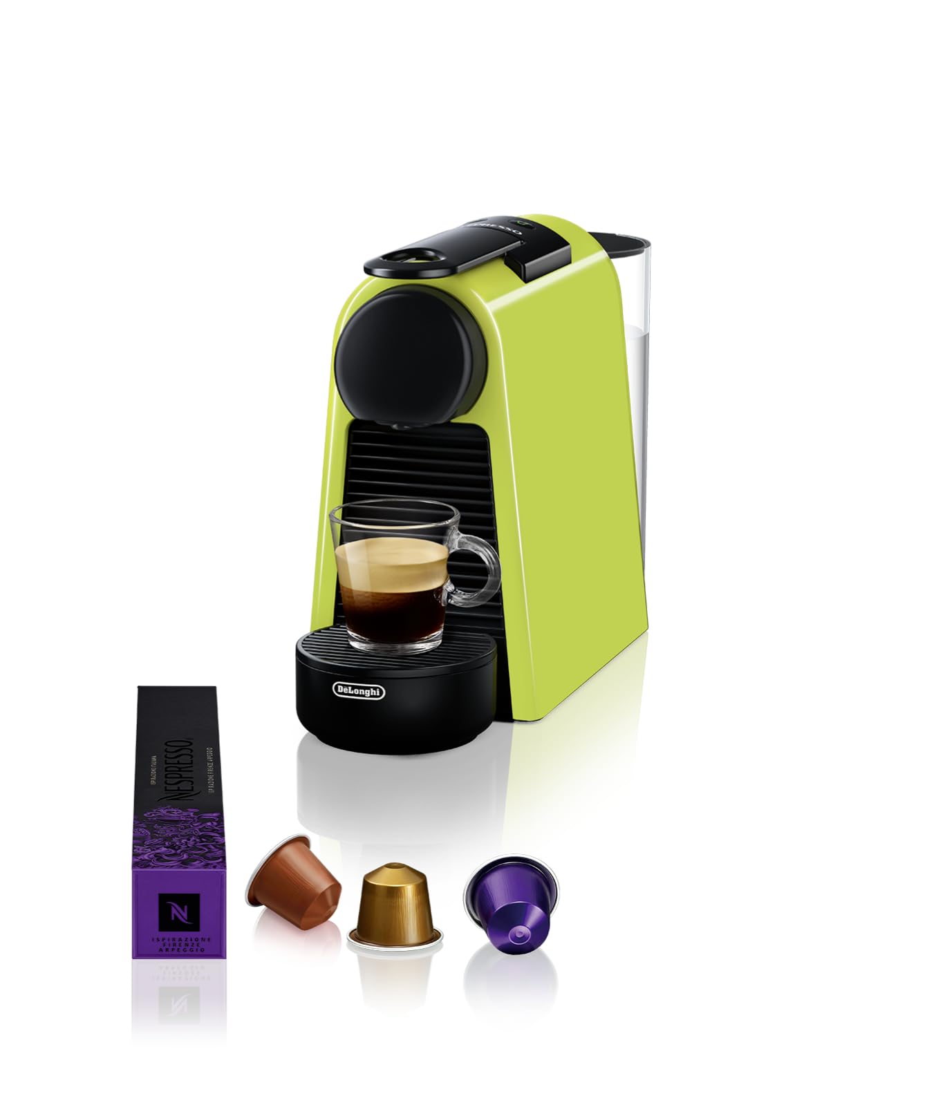 Elvato Essenza Mini Citron Vert EN85.L – Machine à Café 19 Bars, Kit de Bienvenue Inclus