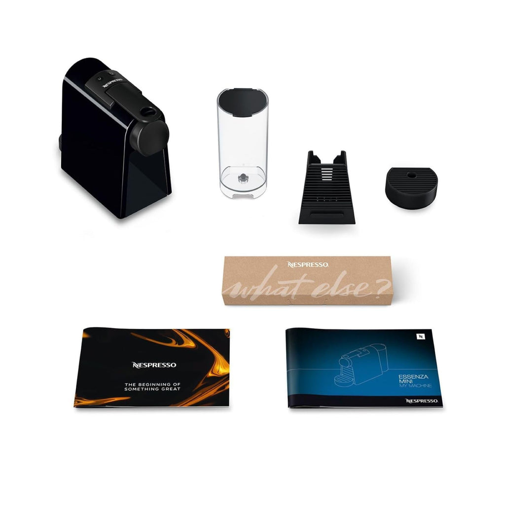 Elvato Essenza Mini Noir EN85.B – Machine à Café 19 Bars, Espresso & Lungo, Kit de Bienvenue Inclus