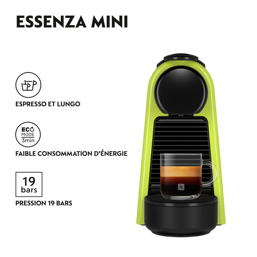 Elvato Essenza Mini Citron Vert EN85.L – Machine à Café 19 Bars, Kit de Bienvenue Inclus
