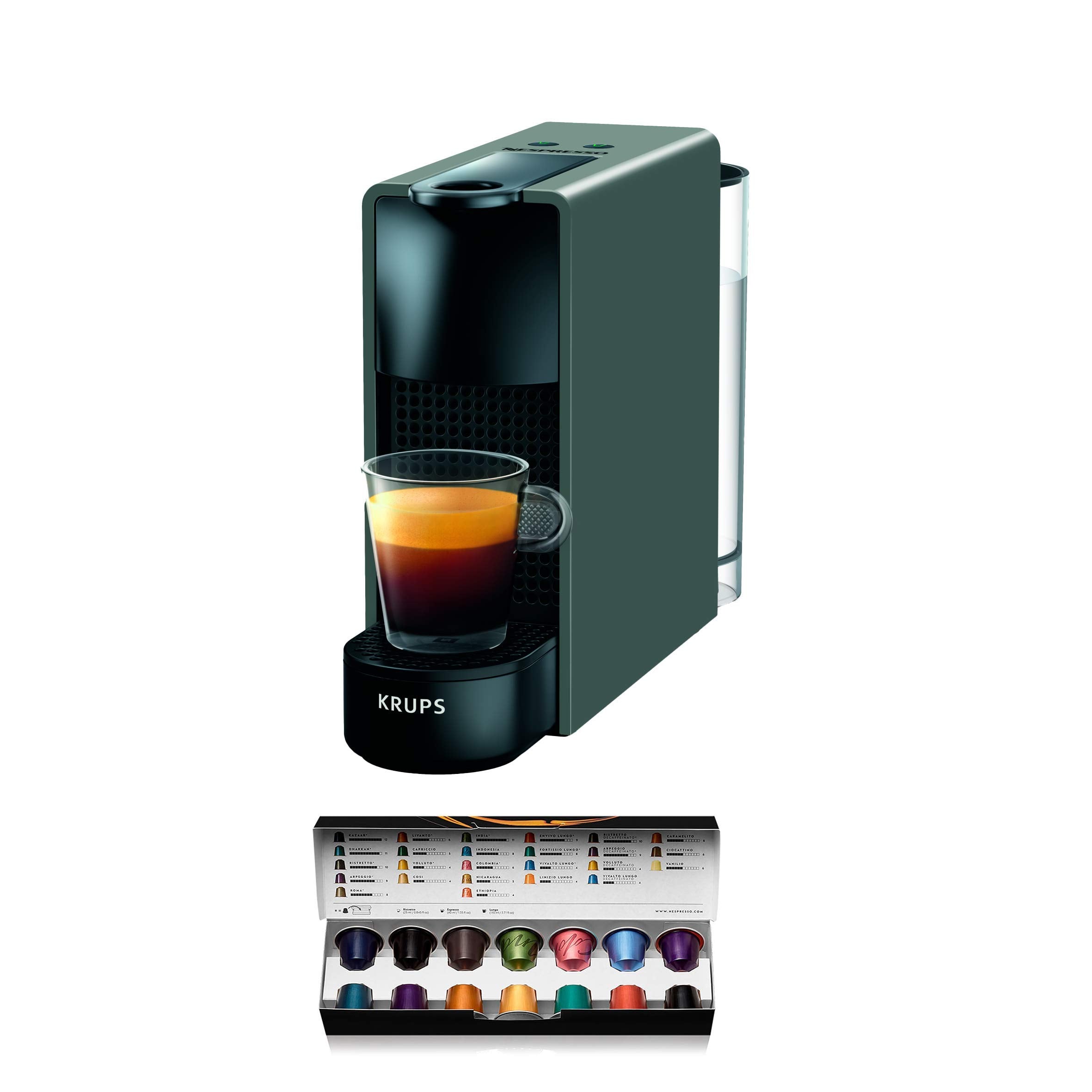 Elvato Essenza Mini XN110BRD – Machine à Café à Capsules 0,6L, 19 Bars, Classe Énergétique A